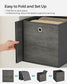 Set of 6 Storage Cubes 11.8 x 11.8 x 11.8 Inches Misty Gray FredCo
