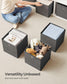 Set of 6 Storage Cubes 11.8 x 11.8 x 11.8 Inches Misty Gray FredCo