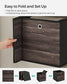 Set of 6 Storage Cubes 13 x 13 x 13 Inches Chestnut Brown FredCo