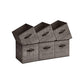 Set of 6 Storage Cubes Chocolate FredCo
