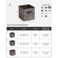 Set of 6 Storage Cubes Chocolate FredCo