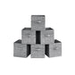 Set of 6 Storage Cubes Gray FredCo