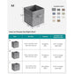 Set of 6 Storage Cubes Gray FredCo
