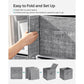 Set of 6 Storage Cubes Gray FredCo