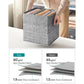Set of 6 Storage Cubes Gray FredCo