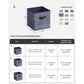 Set of 6 Storage Cubes Navy Blue FredCo