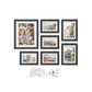 Set of 7 Picture Frames with 10 Mats Ash Black FredCo