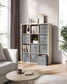 Set of 8 Foldable Storage Cubes Cattail Gray FredCo