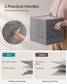 Set of 8 Foldable Storage Cubes Cattail Gray FredCo