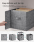 Set of 8 Foldable Storage Cubes Cattail Gray FredCo