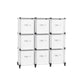 Set of 9-Cube Organizer Cloud White FredCo