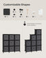 Set of 9-Cube Organizer Ink Black and Dove Gray FredCo