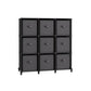 Set of 9-Cube Organizer Ink Black and Dove Gray FredCo
