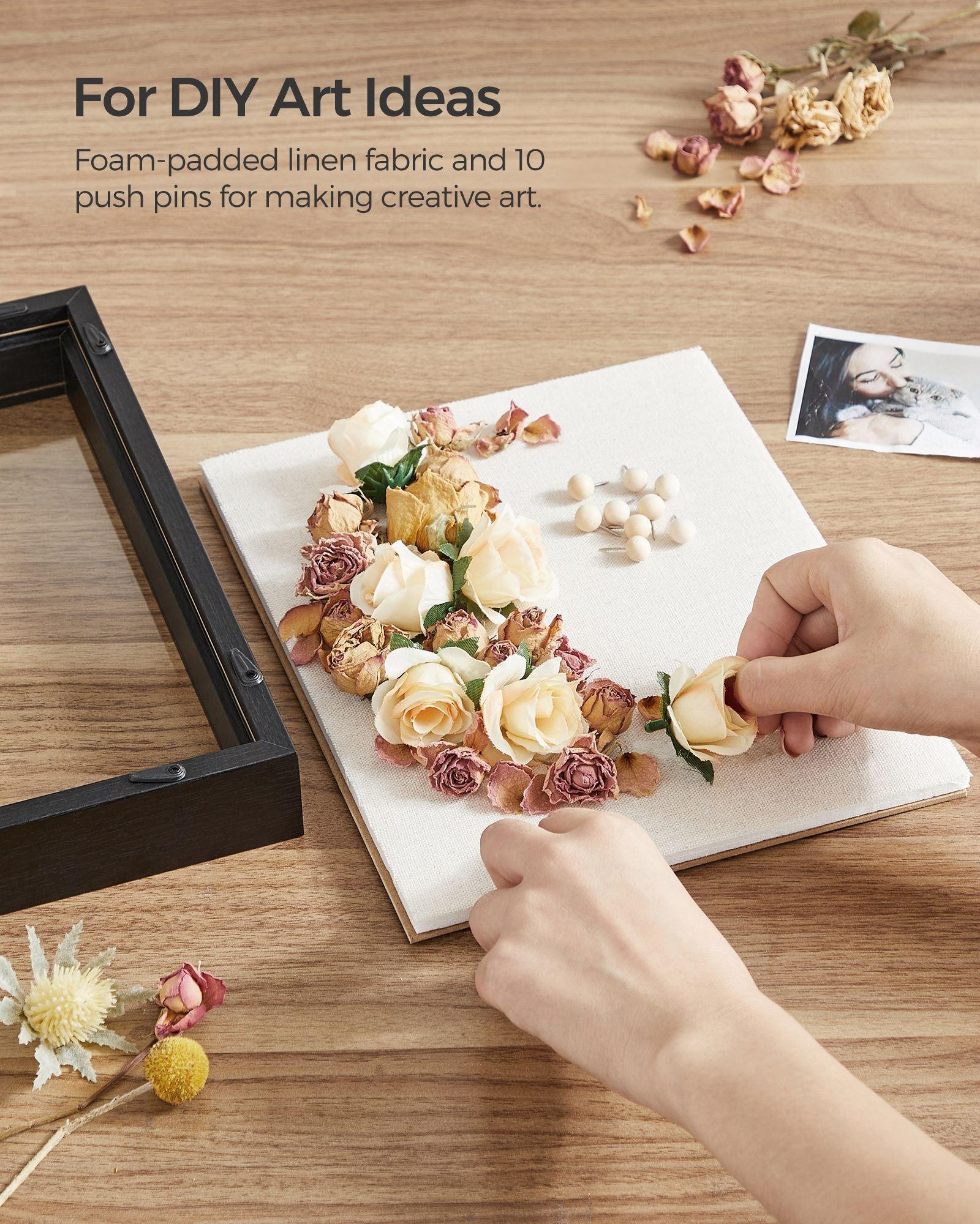 Shadow Box Frame, 8x10 Black Box Frame Display Case FredCo