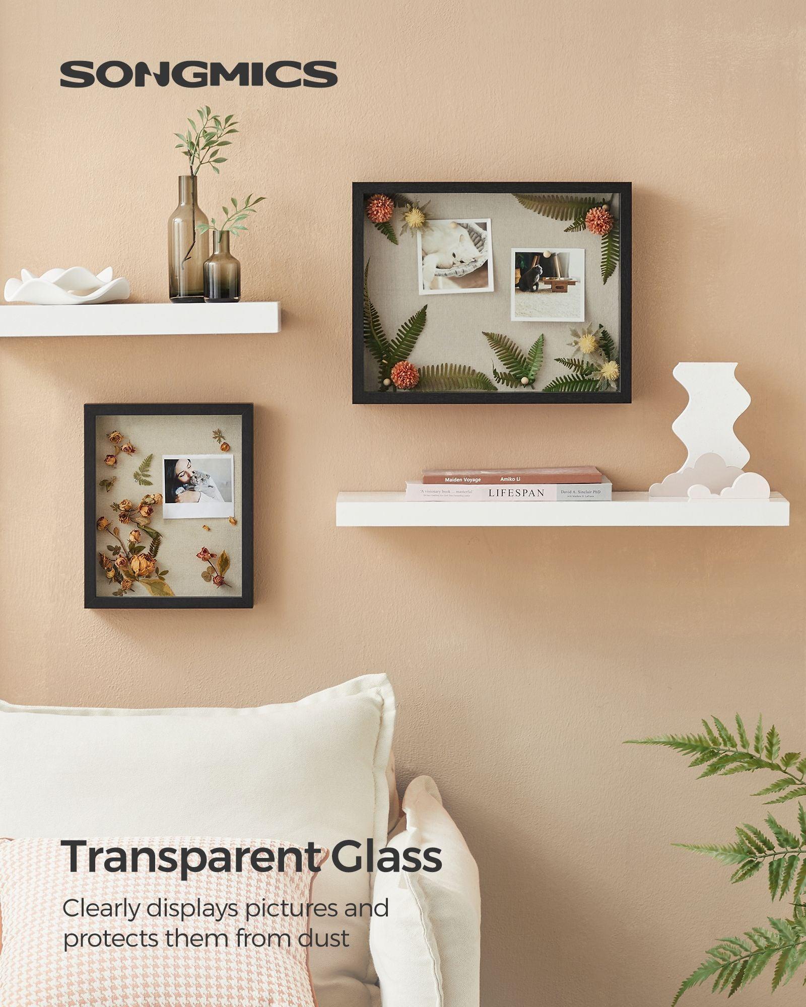 Shadow Box Frame, 8x10 Black Box Frame Display Case FredCo