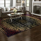 Sheffield Transitional Ornamental Scrolls Floral Rug FredCo