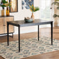 Sherwin Mid-Century Modern Black Finished Wood Dining Table FredCo