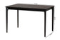 Sherwin Mid-Century Modern Black Finished Wood Dining Table FredCo