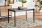 Sherwin Mid-Century Modern Black Finished Wood Dining Table FredCo