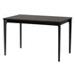 Sherwin Mid-Century Modern Black Finished Wood Dining Table FredCo