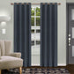 Shimmer Room Darkening Noise Reducing Thermal Blackout Curtain Set FredCo