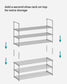 Shoe Rack, 3 Tier Shoe Organizer, Metal Shoe Storage Shelf for 15 Pairs of Shoes FredCo