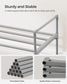 Shoe Rack, 3 Tier Shoe Organizer, Metal Shoe Storage Shelf for 15 Pairs of Shoes FredCo
