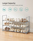 Shoe Rack, 3 Tier Shoe Organizer, Metal Shoe Storage Shelf for 15 Pairs of Shoes FredCo