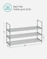 Shoe Rack, 3 Tier Shoe Organizer, Metal Shoe Storage Shelf for 15 Pairs of Shoes FredCo