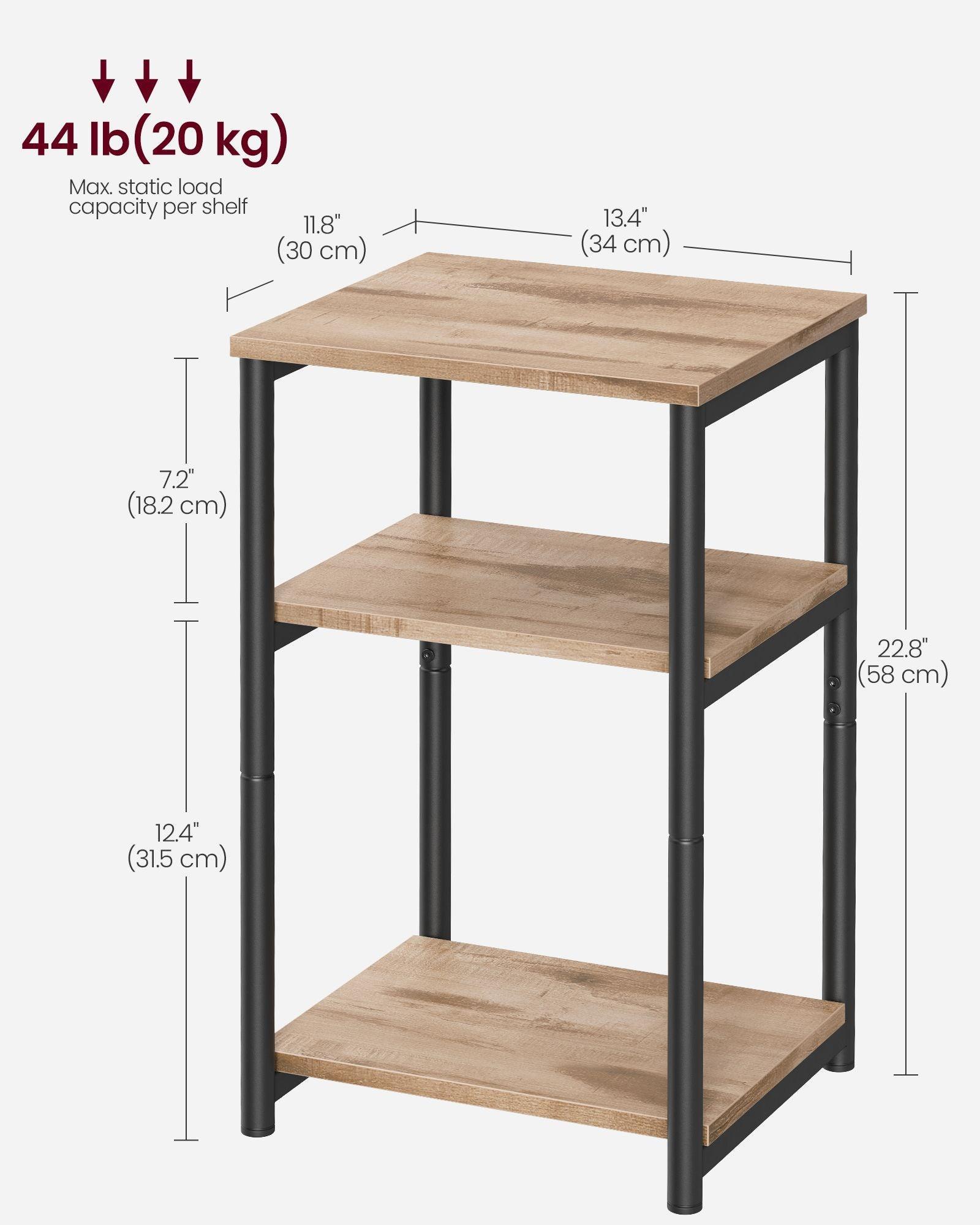 Side Table Brown and Black FredCo