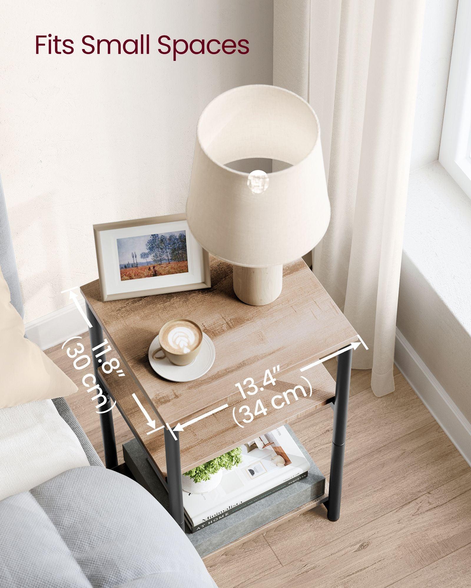 Side Table Brown and Black FredCo