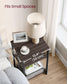Side Table Chestnut Brown and Classic Black FredCo