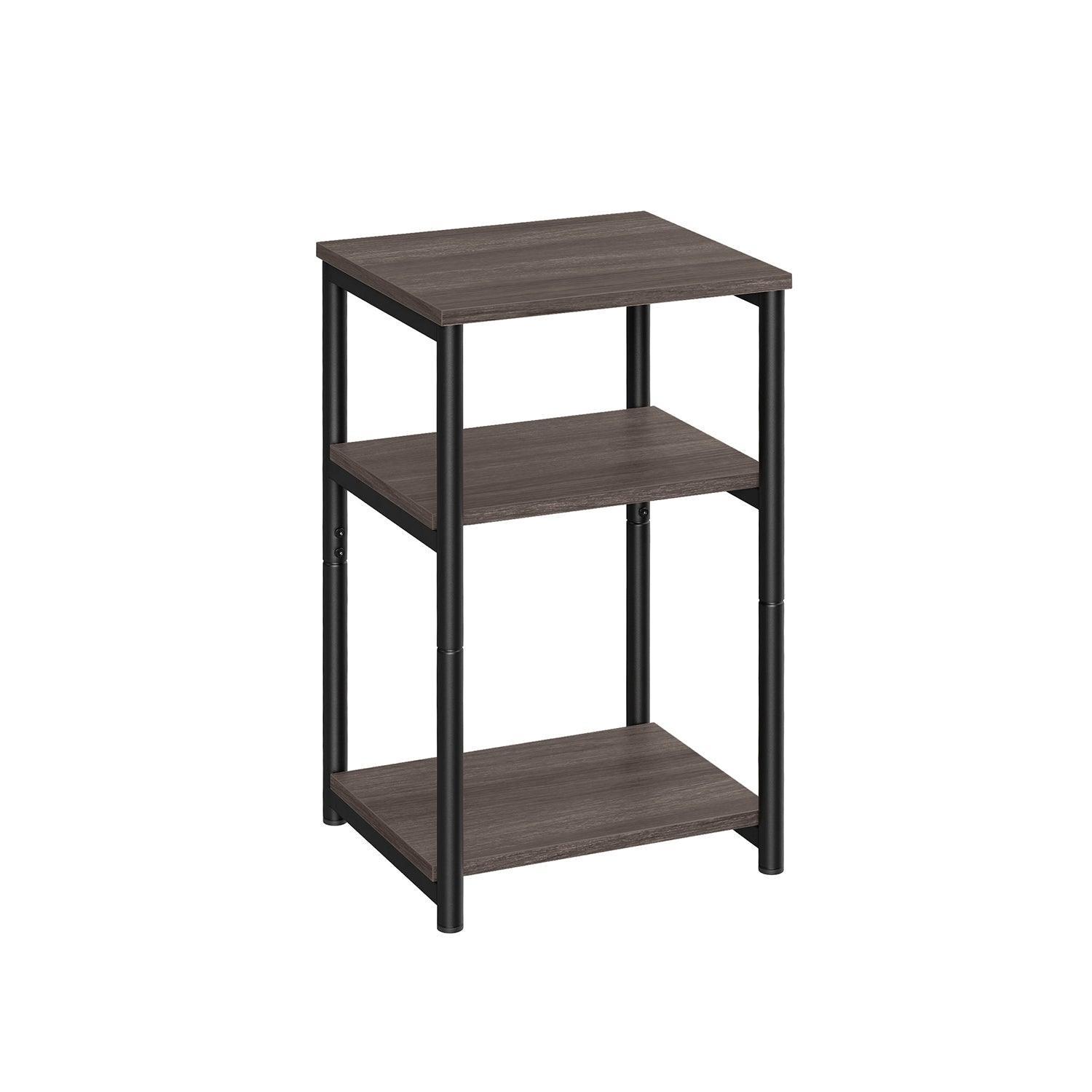 Side Table Chestnut Brown and Classic Black FredCo