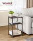 Side Table Chestnut Brown and Classic Black FredCo