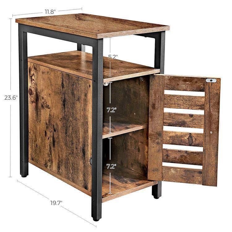 Side Table with Cabinet FredCo