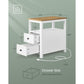 Side Table with Charging Station and 2 Drawers FredCo