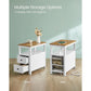 Side Table with Charging Station and 2 Drawers FredCo