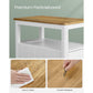 Side Table with Charging Station and 2 Drawers FredCo