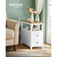 Side Table with Charging Station and 2 Drawers FredCo