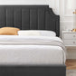 Sienna Performance Velvet Full Platform Bed, MOD-6912 FredCo