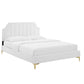 Sienna Performance Velvet Full Platform Bed, MOD-6912 FredCo