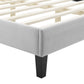 Sienna Performance Velvet Full Platform Bed, MOD-6914 FredCo
