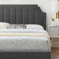 Sienna Performance Velvet King Platform Bed, MOD-6919 FredCo