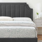 Sienna Performance Velvet King Platform Bed, MOD-6920 FredCo