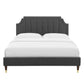 Sienna Performance Velvet Queen Platform Bed, MOD-6713 FredCo