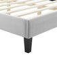 Sienna Performance Velvet Queen Platform Bed, MOD-6714 FredCo