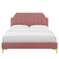 Sienna Performance Velvet Twin Platform Bed, MOD-6906 FredCo