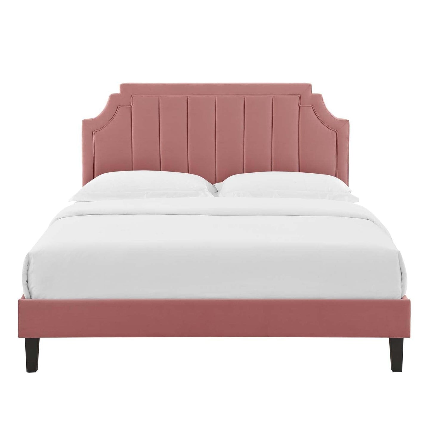 Sienna Performance Velvet Twin Platform Bed, MOD-6908 FredCo