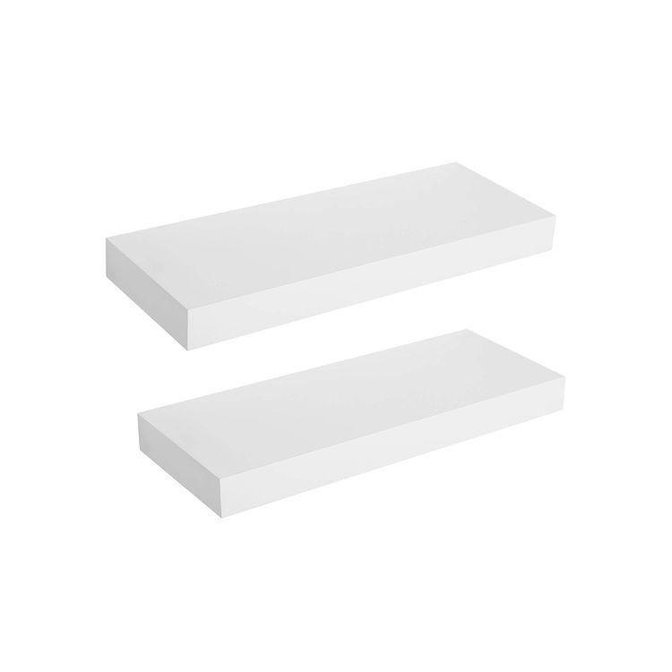 Simple White Floating Shelf FredCo