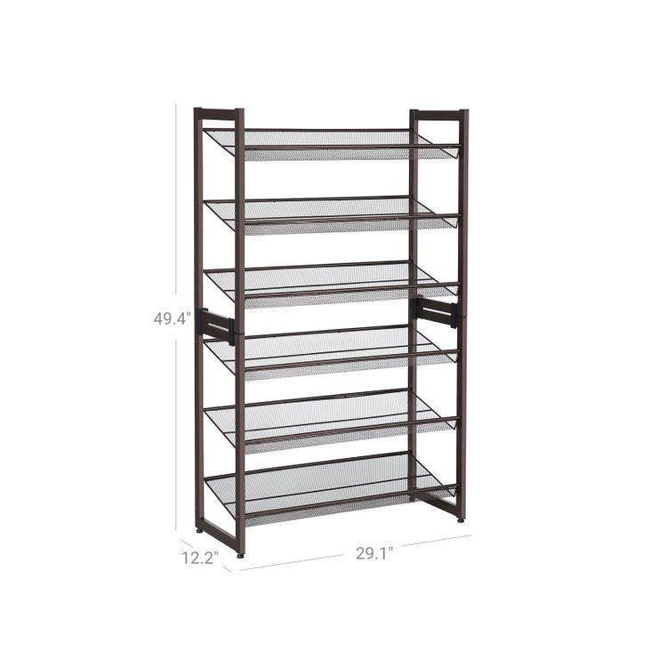 Slant Adjustable Shoe Organizer FredCo